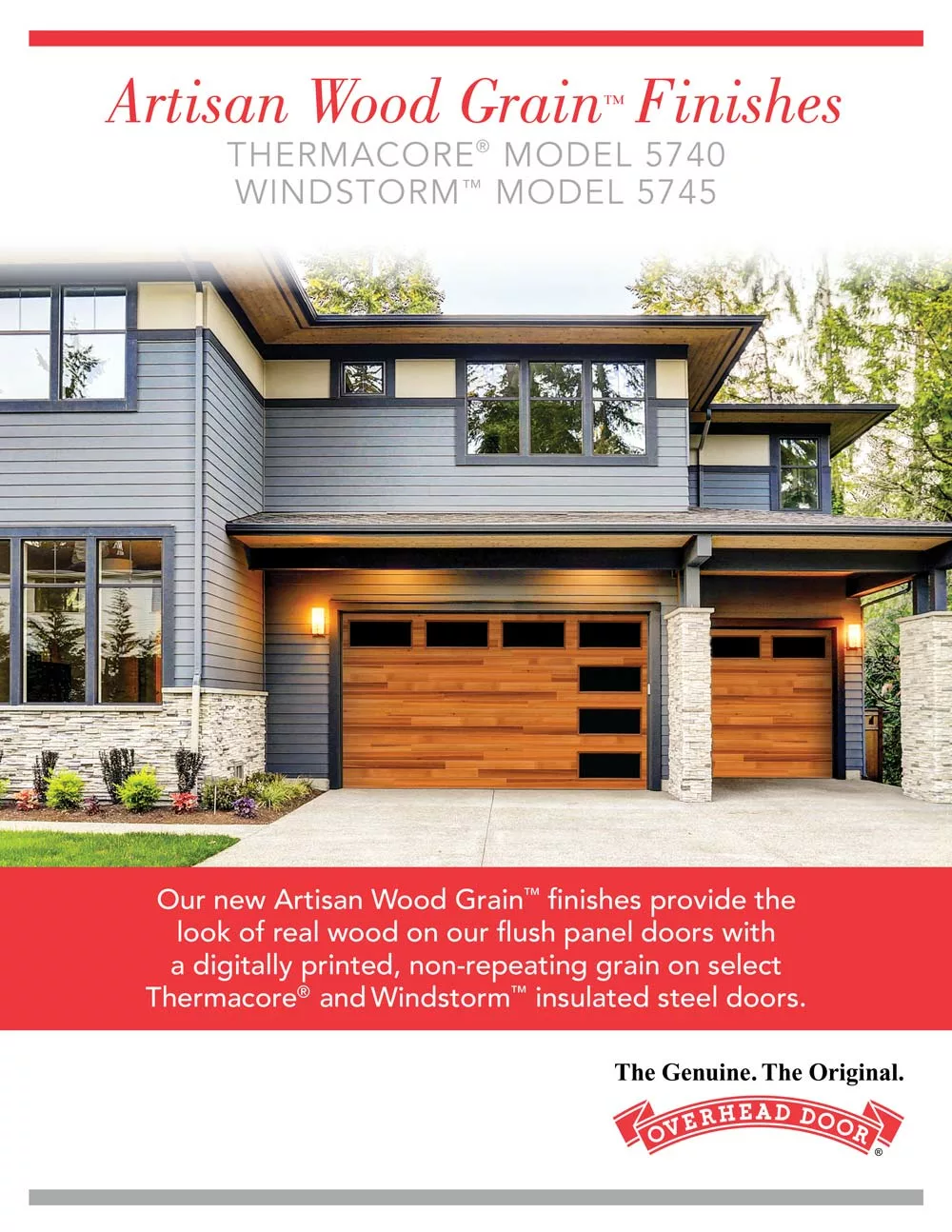 Overhead Door Company™ Artisan Wood Grain™ Finishes Brochure